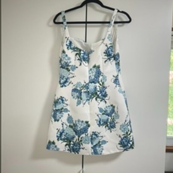 Emilia Wickstead Theoni Dress Blue Hydrangea - Picture 5 of 5